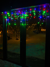 Світлодіодна гірлянда Бахрома на вікно Мульти 1,8 метра 51 LED Laplandia новорічна від мережі (m.02.5T.51-)