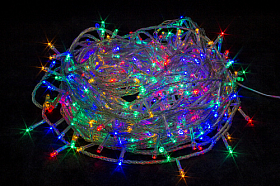 Гірлянда світлодіодна нитка на ялинку Мульти 28 м. 400 LED від мережі прозорий провід Гірлянда світлодіодна нитка на ялинку Мульти 28 м. 400 LED від мережі прозорий провід